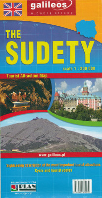 Sudety 1:200.000 mapa Galileos