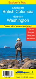 British Columbia Southwest & Northern Washington 1:840.000 mapa Gem Trek