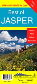 Jasper: Best of 1:35.000 mapa a průvodce Gem Trek