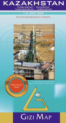 Kazachstán (Kazakhstan) 1:3m politická mapa GIZI