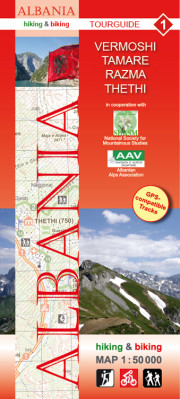 Albánie 1:50 000 (1) Vermoshi – Tamare – Razma – Thethi