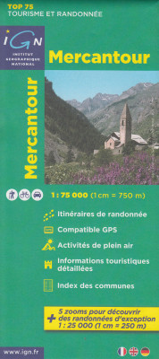 Mercantour 1:75t mapa IGN