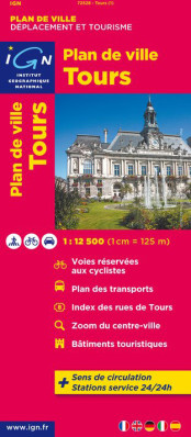 Tours 1:12,5t plán města IGN