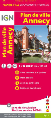 Annecy 1:12,5t plán města IGN