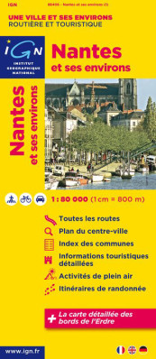 Nantes & okolí 1:80t mapa IGN