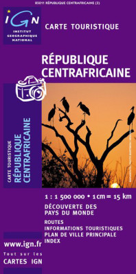 Central African Republic 1:1.500.000 mapa IGN