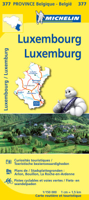 Luxemburg (provincie Belgie) mapa 1:150.000 MICHELIN