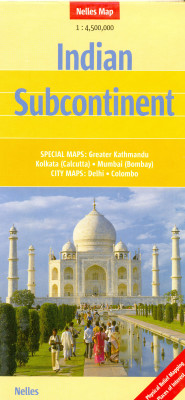 Indie (Indian Subcontinent) 1:4,5m mapa Nelles