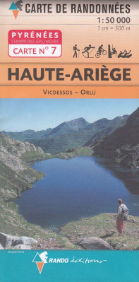 #7 Haute-Ariége, Vicdessos, Orlu 1:50t mapa RANDO