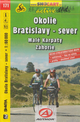 Okolí Bratislavy, Malé Karpaty, Záhoří 1:60t cyklomapa (171) SC