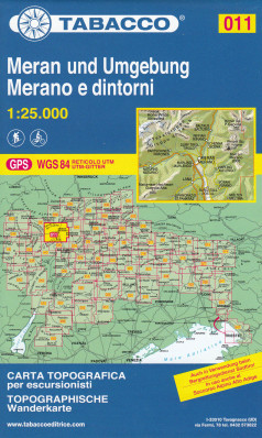 Merano a okolí 1:25 000 turistická mapa TABACCO #011