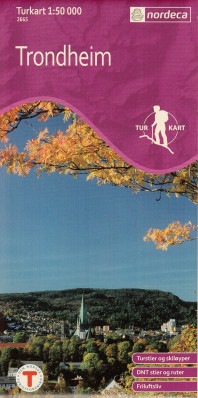 Trondheim 1:50.000 mapa (Norsko) #2665