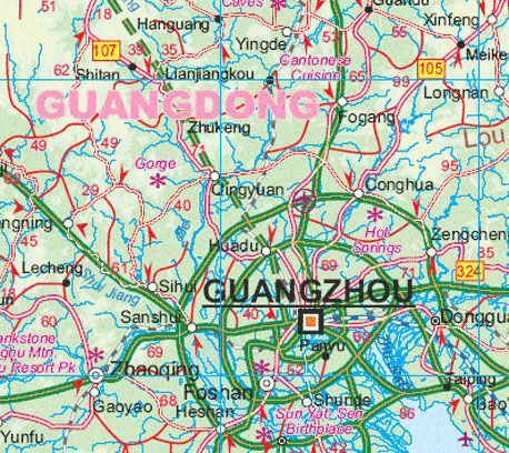 detail Čína (China) 1:2,5m atlas ITM