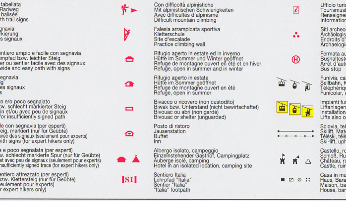 detail Südtiroler Weinstrasse, Strada del Vino 1:25 000 turistická mapa TABACCO #49