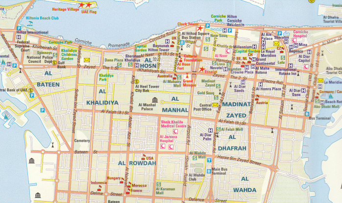 detail UAE & Dubaj 1:470t mapa RKH