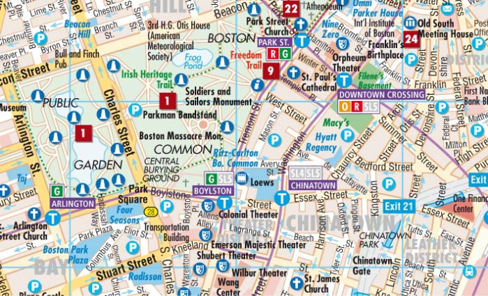 detail Boston 1:11t mapa Borch