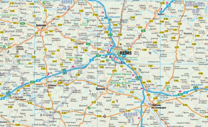 detail Francie 1:800t mapa Borch