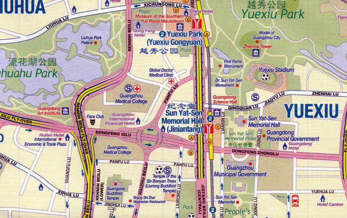 detail Kanton (Guangzhou) 1:15t mapa ITM