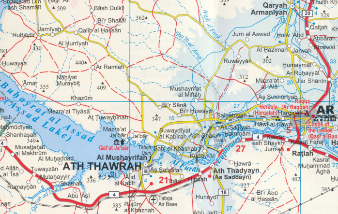 detail Sýrie & Libanon (Syria & Lebanon) 1:750t mapa GIZI