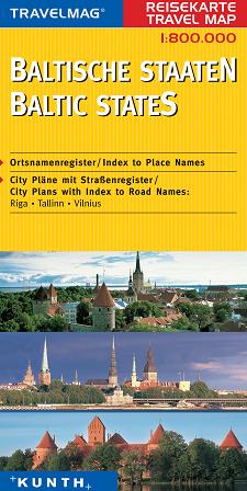 detail Baltské státy 1:800t automapa KUNTH