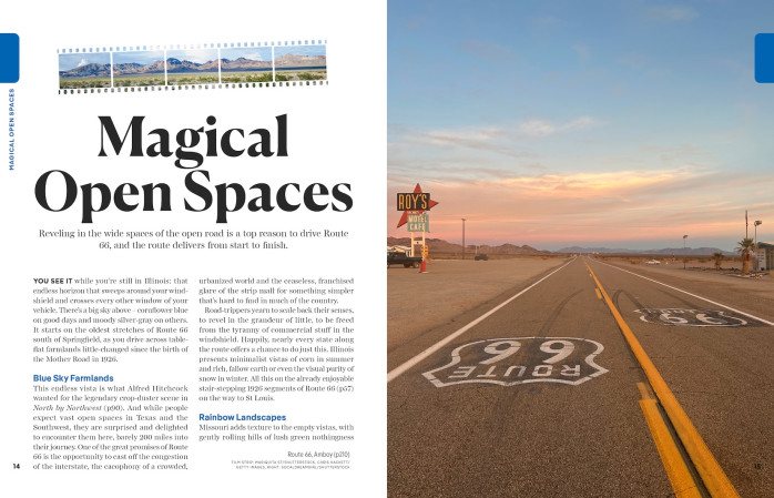 detail Route 66 průvodce 1st 2025 Lonely Planet