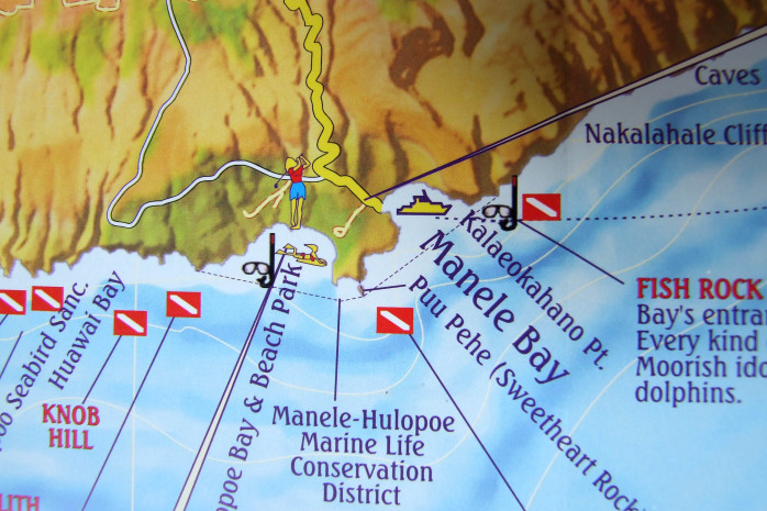 detail Lanai 1:77t Guide mapa FRANKO´S