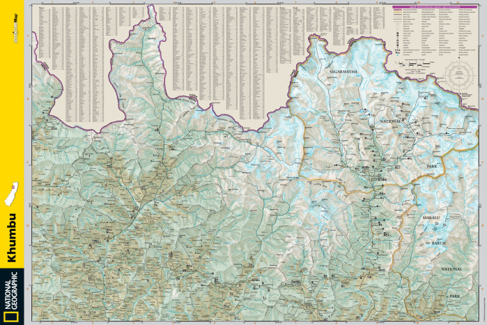 detail Khumbu (Nepál) Adventure Map GPS komp. NGS
