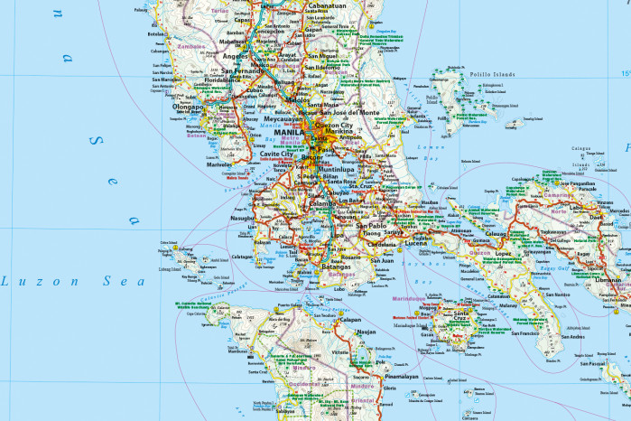 detail Filipíny (Philippines) 1:1.200.000 mapa RKH