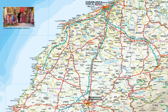 detail Maroko (Morocco) 1:1.000.000 mapa RKH