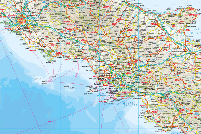 detail Itálie (Italy) 1:900.000 mapa RKH