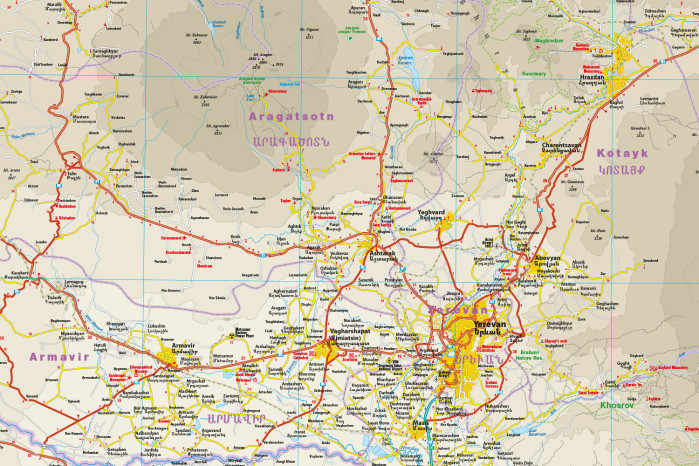 detail Armenia 1:250.000 mapa RKH
