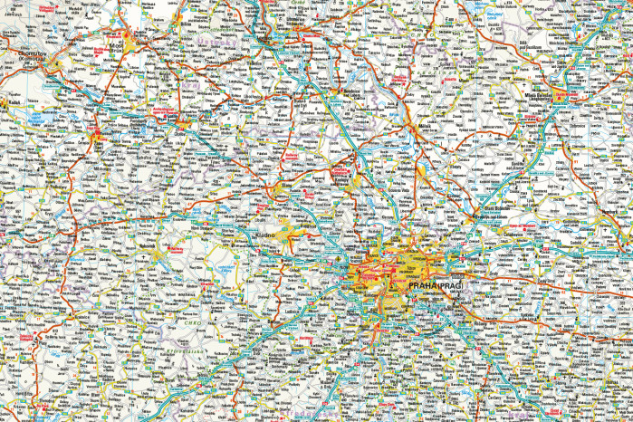 detail Czech Republic 1:350.000 mapa RKH