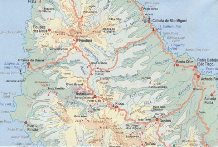 detail Kapverdy (Cape Verde) 1:500t mapa ITM