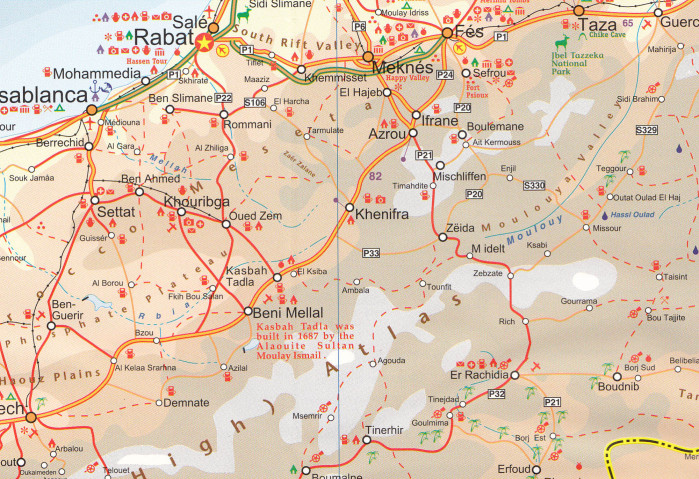 detail Sahara 1:3,85m mapa ITM