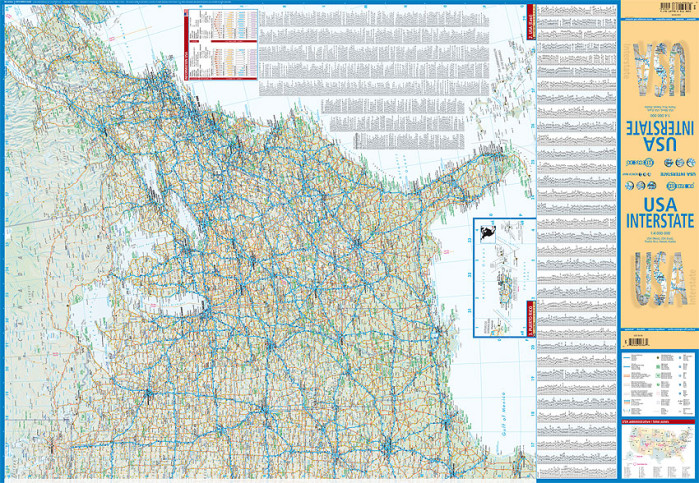 detail USA 1:4m mapa Borch