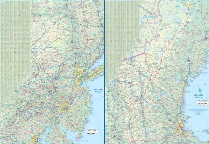 detail Appalachian Trail (USA) 1:750.000 cestovní mapa ITMB