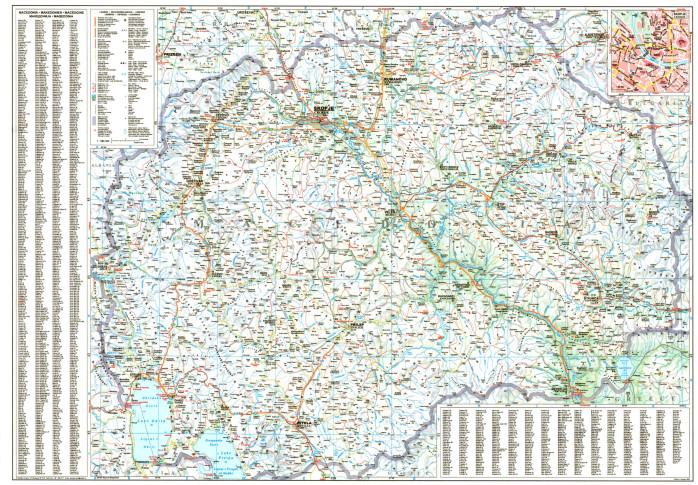detail Makedonie (Macedonia) 1:260t mapa GIZI