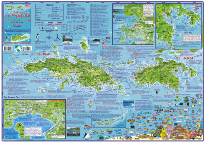 detail US Virgin Islands 1.62t mapa FRANKO´S