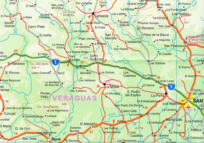 detail Panama 1:400t mapa ITMB