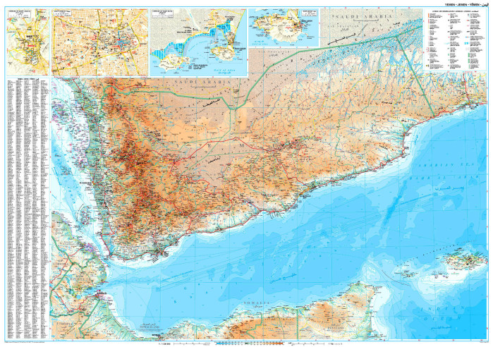 detail Jemen (Yemen) 1:1,25m mapa GIZI