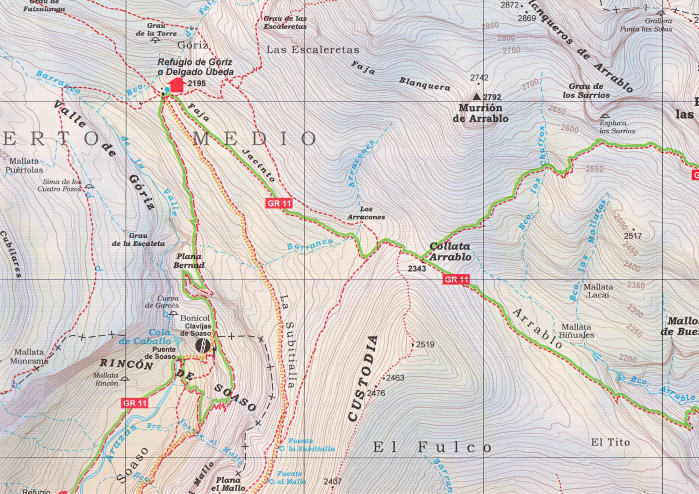 detail Ordesa & Monte Perdido 1:25t mapa Alpina
