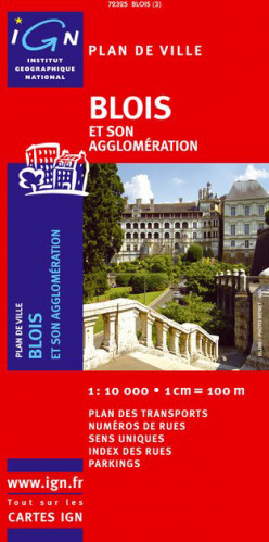 Blois & okolí 1:10t plán města IGN
