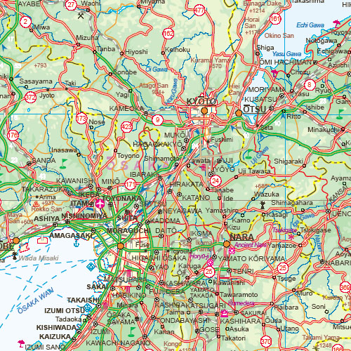 detail Japonsko (Japan) 1:1,1m mapa ITM