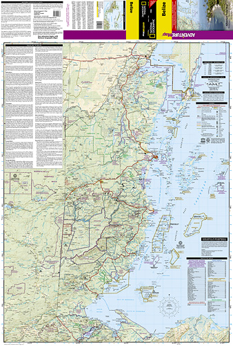 detail Belize Adventure Map GPS komp. NGS