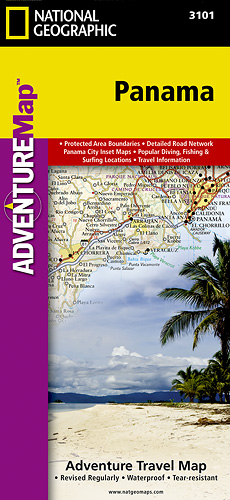 detail Panama Adventure Map GPS komp. NGS