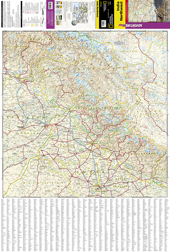 detail Indie Severo-Západ Adventure Map GPS komp. NGS