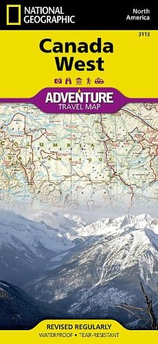 detail Kanada Západ Adventure Map GPS komp. NGS