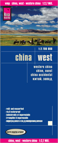 detail Čína Západ (China West) 1:2,7m mapa RKH