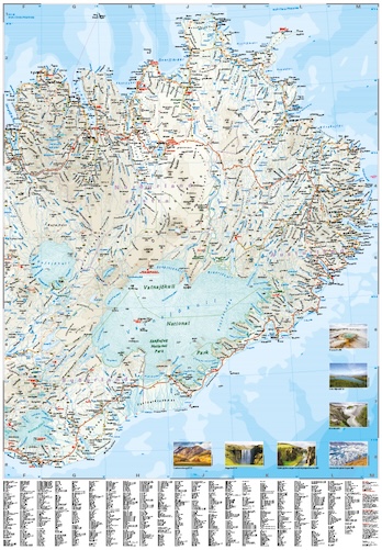 detail Island (Iceland) 1:425.000 mapa RKH