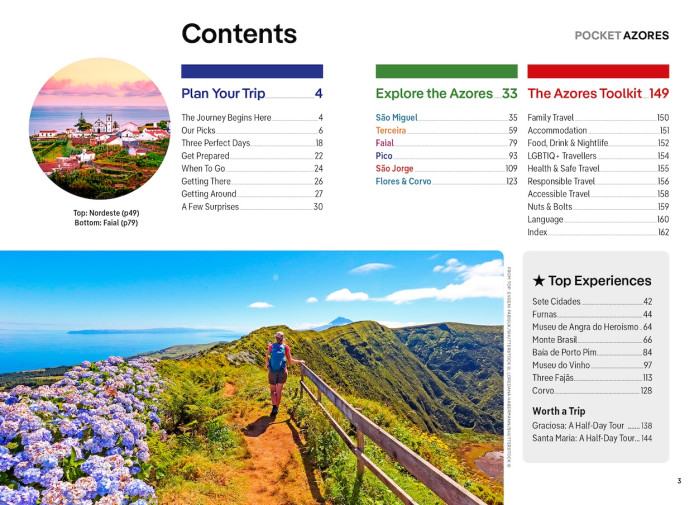 detail Azores (Azory) kapesní průvodce 1st 2024 Lonely Planet